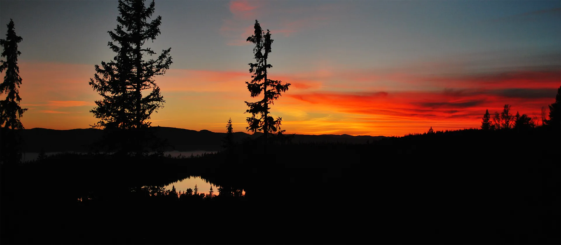 Solnedgang på Norefjell